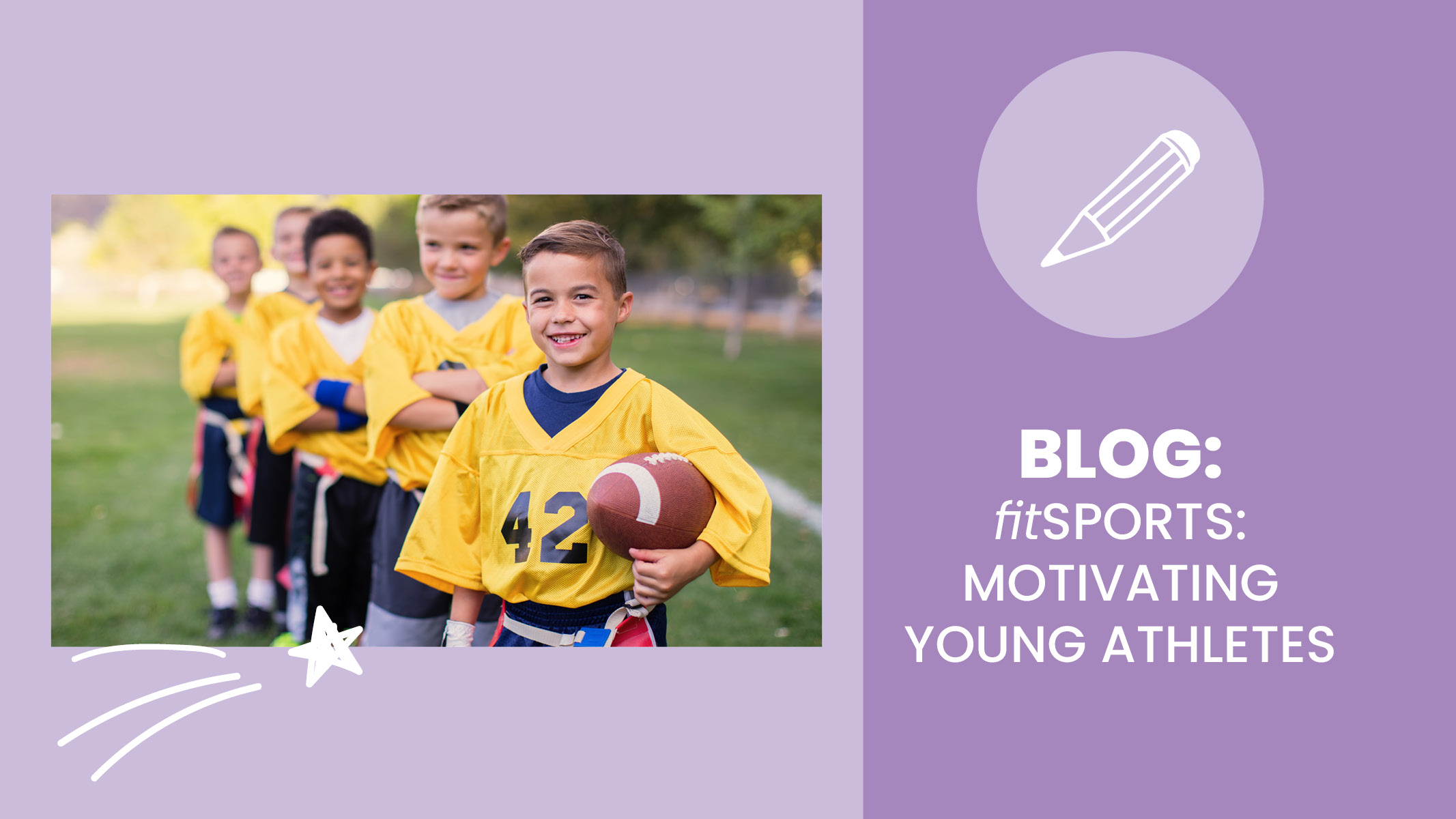 Group of young football players smile as they being motivated