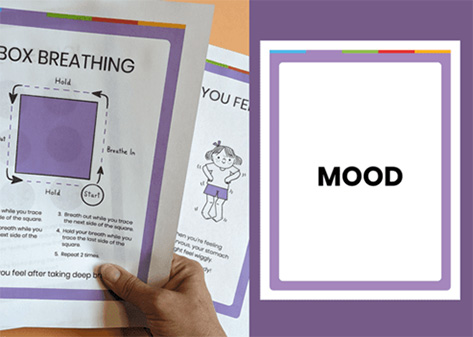 Purple (Mood) path in Wellness Way Sensory Path