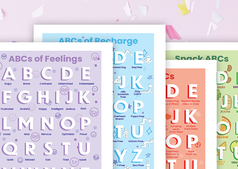 Photoshopped ABC Poster Pack Flatlay