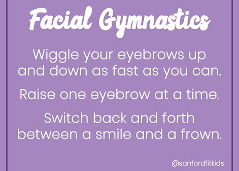 Facial Gymnastics activity