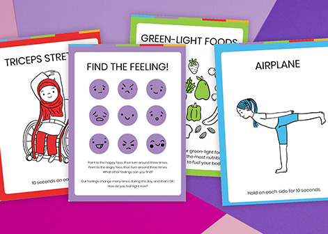 Wellness Way Sensory Path Printables flatlay