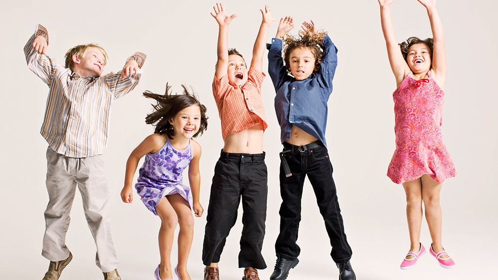 Kids getting physical activity