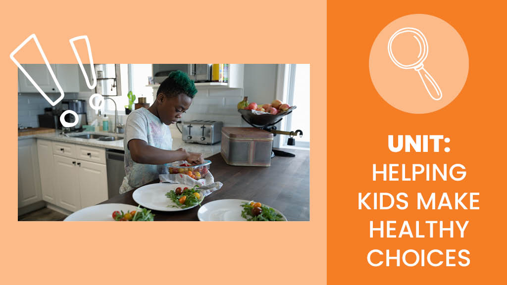 Child making a meal in the kitchen - Sanford fit