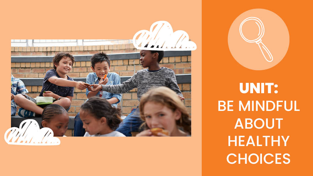 kids eating lunch in a group at school - Sanford fit