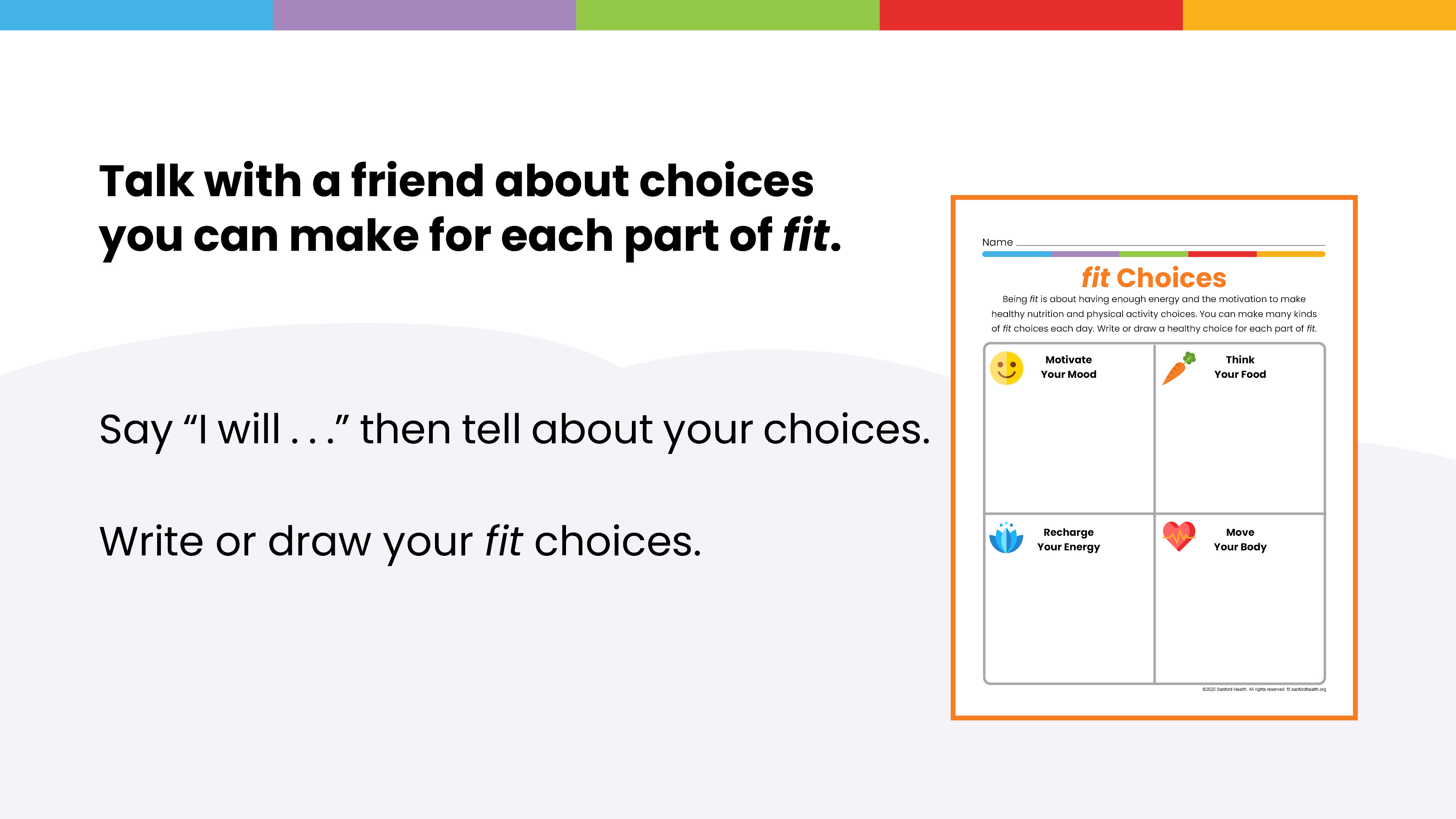 It's All Connected slideshow Grades K-2 - Students in backpacks - Sanford fit